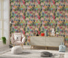 Childish Forest Wallpaper, Seamless Pattern Mural, Oversized Custom Size Wall Art, Non-Woven, Non-Adhesive, Modern Wall Paper, Removable