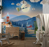 Christmas Wallpaper, Winter Landscape Mural, Oversized Custom Size Wall Art, Non-Woven, Non-Adhesive, Modern Wall Paper, Removable