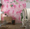 Pastel Pink Cowgirl Wallpaper, Western Seamless Pattern Mural, Oversized Custom Size Wall Art, Non-Woven, Non-Adhesive, Modern Wall Paper, Removable