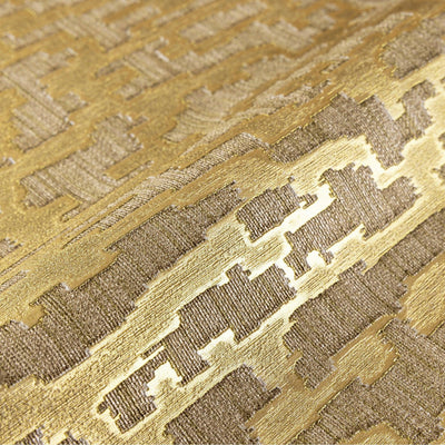 Glam Solid Color Wallpaper, Brown Rich Embossed Abstract Metallic Accents, Shimmering Design - Walloro High End Wallcoverings & More