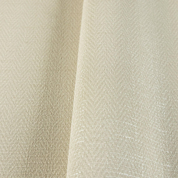 Ivory Chevron Wallpaper, Textured Modern Fabric Like Wallcovering, Solid Neutral Colors - Walloro High End Wallcoverings & More