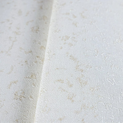 ivory Classic Textured Metallic Accent Wallpaper, 3D Embossed Glitter Shimmer Elegant Wallcovering - Walloro High End Wallcoverings & More