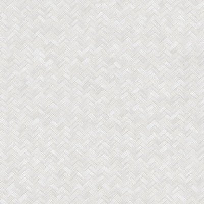 Jute Basket Weave Chevron Wallpaper, Ivory 3D Deep Embossed Non-Woven Braided Geometric Pattern - Walloro High End Wallcoverings & More