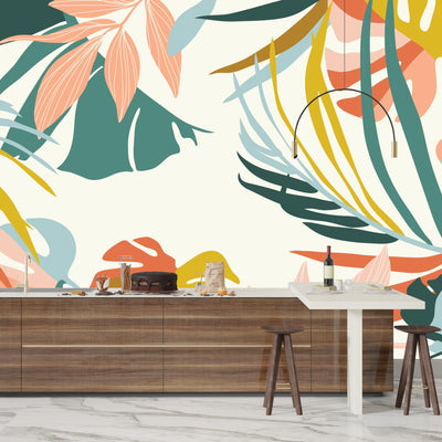 Abstract Art Wallpaper, Nature Mural, Oversized Custom Size Wall Art, Non-Woven, Non-Adhesive, Modern Wall Paper, Removable