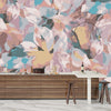 Abstract Colorful Wallpaper, Watercolor Mural, Oversized Custom Size Wall Art, Non-Woven, Non-Adhesive, Modern Wall Paper, Removable