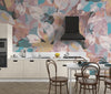 Abstract Colorful Wallpaper, Watercolor Mural, Oversized Custom Size Wall Art, Non-Woven, Non-Adhesive, Modern Wall Paper, Removable