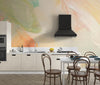 Pastel Colors Wallpaper, Acrylic Paint Strokes Mural, Oversized Custom Size Wall Art, Non-Woven, Non-Adhesive, Modern Wall Paper, Removable