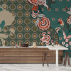 Patchwork Floral Pattern Wallpaper, Paisley and Indian Flowers Mural, Oversized Custom Size Wall Art, Non-Woven, Non-Adhesive, Modern Wall Paper, Removable