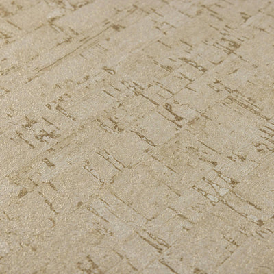 Light Beige Cork Textured Wallpaper, Wood Tree Bark Grain Design Stylish Realistic Wallcovering - Walloro High End Wallcoverings & More