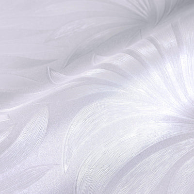 Light Beige Luxury Leaves Solid Color Shades Wallpaper, Deep Embossed Flocked Velvet Feeling Design - Walloro High End Wallcoverings & More