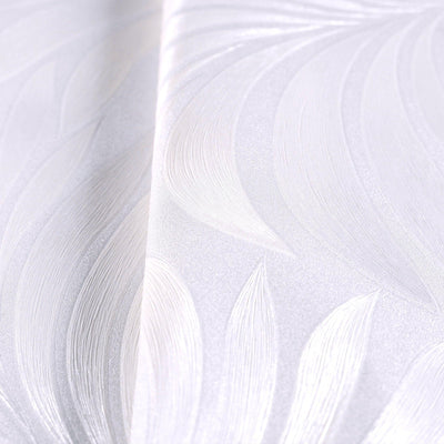 Light Beige Luxury Leaves Solid Color Shades Wallpaper, Deep Embossed Flocked Velvet Feeling Design - Walloro High End Wallcoverings & More