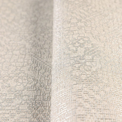 Light Beige Metallic Lines Abstract Wallpaper, 3D Embossed Realistic Shiny Lines Wallcovering - Walloro High End Wallcoverings & More