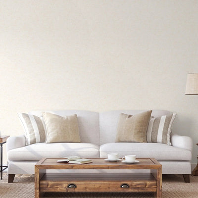 Light Beige Sparkling Linen Texture Textured Wallpaper, Classical Woven Fabric Decorative Wallcovering - Walloro High End Wallcoverings & More