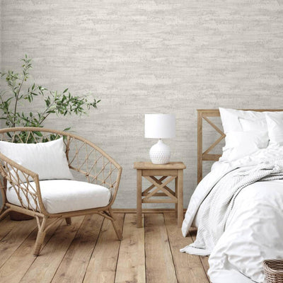 Light Gray Distressed Rustic 3D Embossed Wallpaper, Stylish Farmhouse Lodge Coutry Wallcovering - Walloro High End Wallcoverings & More