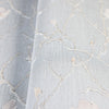Light Gray Floral Blossom Embossed Wallpaper, Flower Branches Chinoiserie Wallcovering - Walloro High End Wallcoverings & More