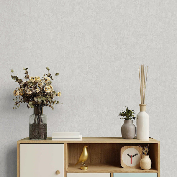 Light Neutral Sleek Embossed finish Solid Color Wallpaper, Abstract Modern Minimalist Rich Textured Wallcovering - Walloro High End Wallcoverings & More