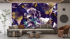 Artistic Retro Colorful Wallpaper, Seamless Pattern Mural, Oversized Custom Size Wall Art, Non-Woven, Non-Adhesive, Modern Wall Paper, Removable