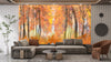 Autumn Forest Wallpaper, Oil Painting Mural, Oversized Custom Size Wall Art, Non-Woven, Non-Adhesive, Modern Wall Paper, Removable