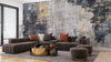 Abstract Retro Wallpaper, Gold Texture Mural, Oversized Custom Size Wall Art, Non-Woven, Non-Adhesive, Modern Wall Paper, Removable