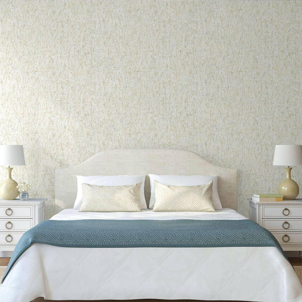 Luxury Cork Embossed Wallpaper, Rich Textured Wallcovering, Traditional, Camper Van Log Cabin, Large 114 sq ft Roll, Washable, Light Color - Walloro High End Wallcoverings & More