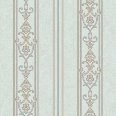 Luxury Deep Embossed Striped Wallpaper, Damask 3D Textured Wallcovering, Traditional, Large 114 sq ft Roll, Bedroom, Bathroom Wallpaper - Walloro High End Wallcoverings & More