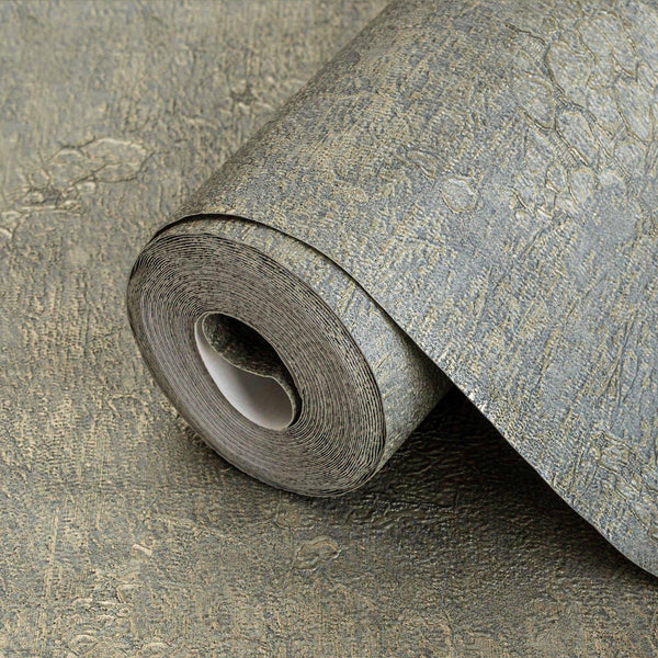 Metallic Color Deep Embossed Wallpaper, Home Wall Decor, Aesthetic Wallpaper, Textured Wallcovering Non-Adhesive - 41.7”W X 393”H - Walloro High End Wallcoverings & More