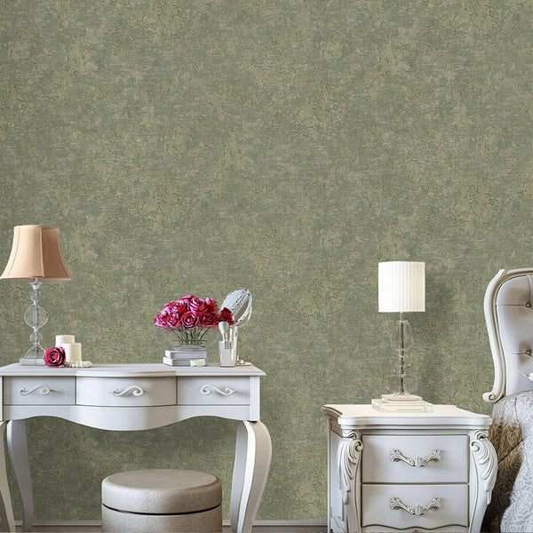 Metallic Color Deep Embossed Wallpaper, Home Wall Decor, Aesthetic Wallpaper, Textured Wallcovering Non-Adhesive - 41.7”W X 393”H - Walloro High End Wallcoverings & More