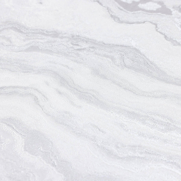 Modern Light Color Marble Wallpaper, White Home Wall Decor, Marbled Textured Wall Covering Non-Adhesive, Non-Peel and Stick, 177 sq ft Roll - Walloro High End Wallcoverings & More