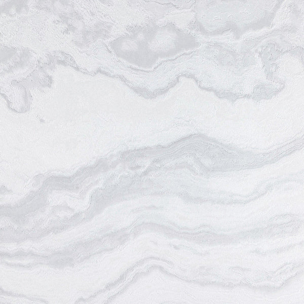 Modern Light Color Marble Wallpaper, White Home Wall Decor, Marbled Textured Wall Covering Non-Adhesive, Non-Peel and Stick, 177 sq ft Roll - Walloro High End Wallcoverings & More