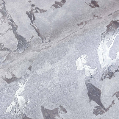 Modern Marbled Gray Sliver Spark Embossed Wallpaper, Shiny Home Wall Decor, Luxury, Textured Wallcovering Non-Pasted, Durable, Washable - Walloro High End Wallcoverings & More