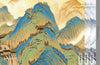 Mountains Scenic Wall Mural, Yellow Landscape Wallpaper, Modern Custom Size Wall Covering, Non-Woven, Non-Pasted, Washable, Removable, Extra Large Wall Covering - Walloro High End Wallcoverings & More