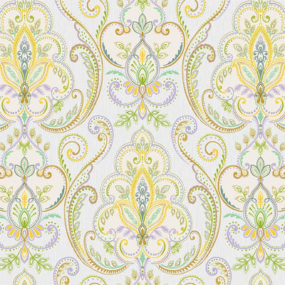 Multi-Color Elegant Damask 3D Embossed Wallpaper,Textured Luxury Wallpaper - Walloro High End Wallcoverings & More