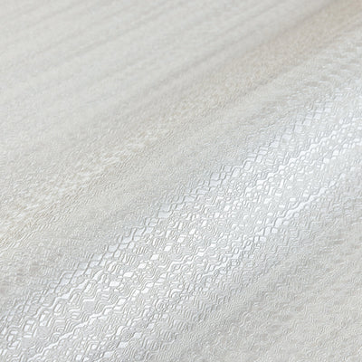 Shiny 3D Embossed Striped Wallpaper, Light Gray Plain Color Textured Wall Paper - Walloro High End Wallcoverings & More