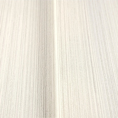 Stylish Thin Stripes Wallpaper, White 3D Deep Embossed Wallcovering for Interior Design Ideas, Modern Striped Large 114 sq ft Roll - Walloro High End Wallcoverings & More