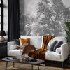 Vintage Trees Scenic Wall Mural, Gray Nature Theme Wallpaper, Oversized Landscape Scene Custom Size Wall Art, Non-Woven, Non-Pasted, Removable - Walloro High End Wallcoverings & More