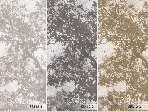 Vintage Trees Scenic Wall Mural, Gray Nature Theme Wallpaper, Oversized Landscape Scene Custom Size Wall Art, Non-Woven, Non-Pasted, Removable - Walloro High End Wallcoverings & More