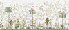 White Botanical Wall Mural, Butterfly Flowers Chinoiserie Wallpaper, Nature Theme Custom Size Wall Covering, Non-Woven, Non-Pasted, Removable, Washable - Walloro High End Wallcoverings & More