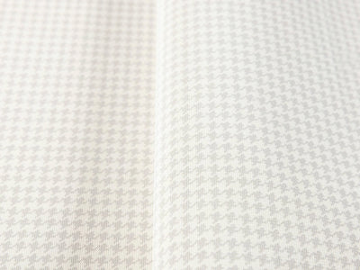 White Classic Houndstooth Wallpaper, Textured Non-Adhesive Wallcovering - Walloro High End Wallcoverings & More