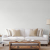 White Linen Textured Modern Textured Wallpaper, Brown Solid Color Fabric Touch Contemporary Wallcovering - Walloro High End Wallcoverings & More