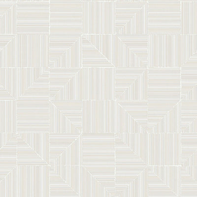 White Modern Geometric Shapes Wallpaper, Embossed Rich Textured Contemporary Wallcovering - Walloro High End Wallcoverings & More