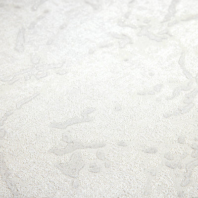 White Plain Abstract Embossed Wallpaper, Rich Textured Mdern Shimmering Accent Wall Decor - Walloro High End Wallcoverings & More