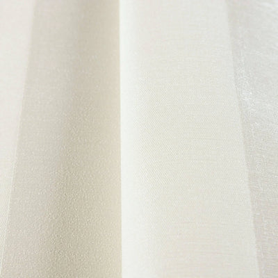 White Timeless Bold Striped Wallpaper, Flocked Textured Velvet Feeling Thick Lines Wallcovering - Walloro High End Wallcoverings & More