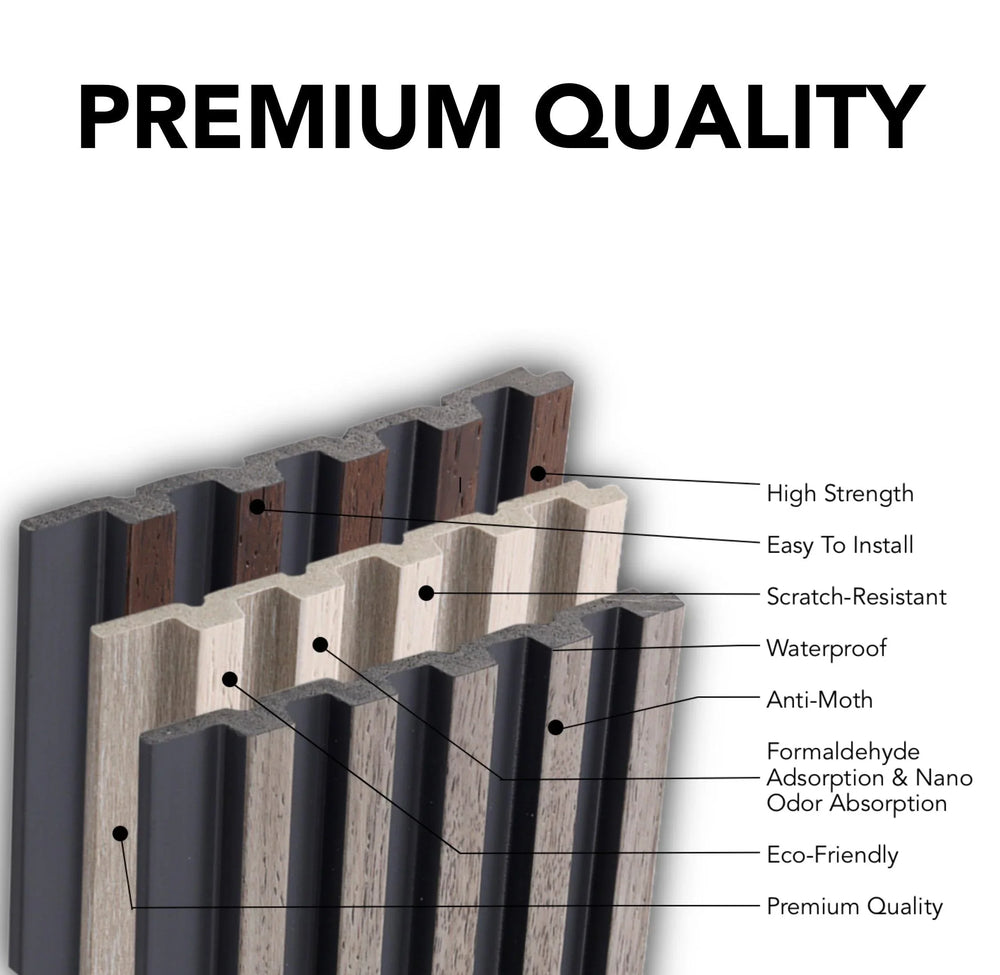 Dark Wood Grain Wall Panel, PS Wall Home Decoration Panel-Premium ...